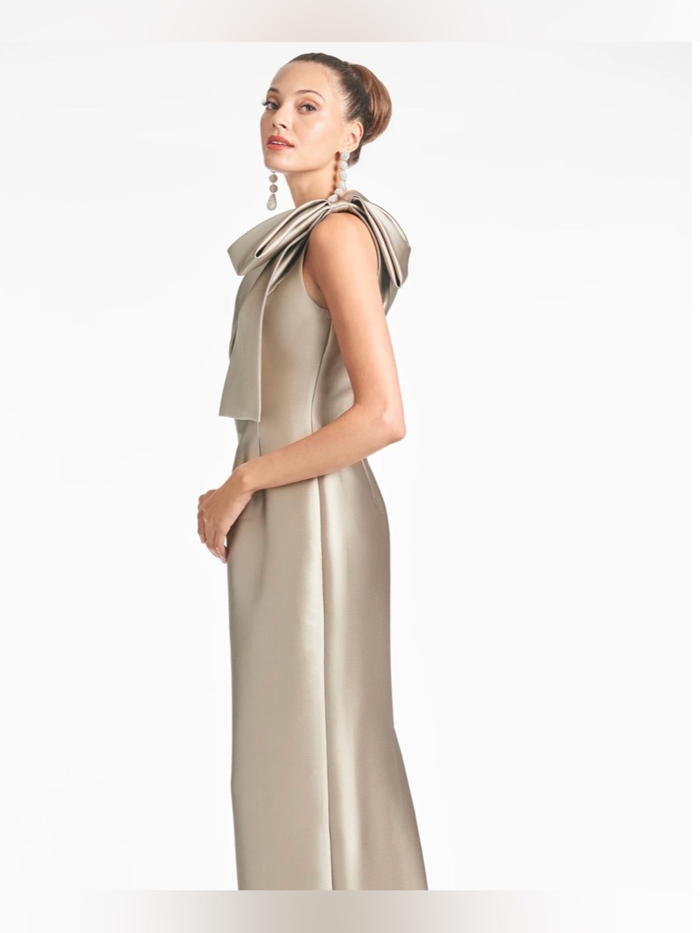Sachin + Babi Bonnie Gown Pewter Size 4 NWOT - Picture 3 of 10